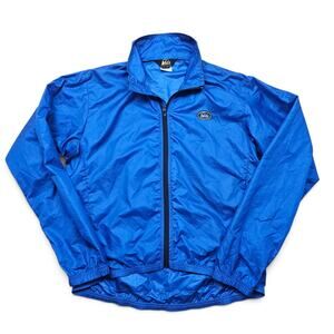 REI Windbreaker Jacket Men's M VTG 90s USA Ripstop Lightweight Outdoor Hiking
